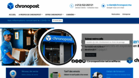 What Chronopost.ma website looked like in 2022 (1 year ago)