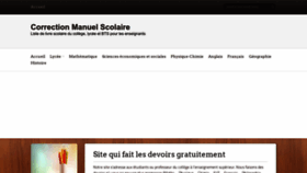 What Correction-manuel.fr website looked like in 2022 (1 year ago)