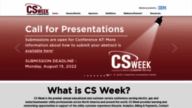What Csweek.org website looked like in 2022 (1 year ago)