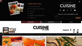 What Cuisineathome.com website looked like in 2022 (1 year ago)
