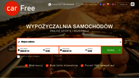 What Carfree.pl website looked like in 2022 (1 year ago)