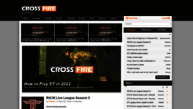 What Crossfire.nu website looked like in 2022 (1 year ago)