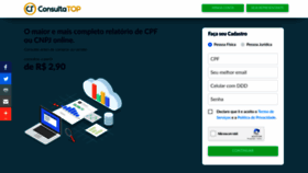 What Consultatop.com.br website looked like in 2022 (1 year ago)