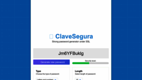 What Clavesegura.org website looked like in 2022 (1 year ago)