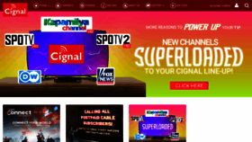 What Cignal.tv website looked like in 2022 (1 year ago)