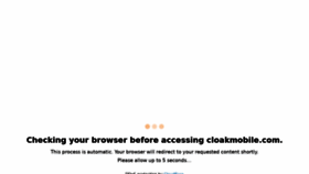 What Cloakmobile.com website looked like in 2022 (1 year ago)