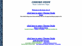 What Chromeoxide.net website looked like in 2022 (1 year ago)