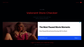 What Checkvalorant.com website looked like in 2022 (1 year ago)