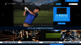 What Clubchampiongolf.com website looked like in 2022 (1 year ago)