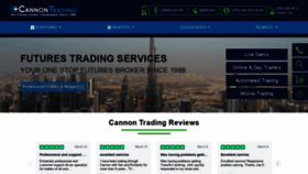 What Cannontrading.com website looked like in 2022 (1 year ago)
