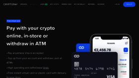 What Cryptopay.me website looked like in 2022 (1 year ago)