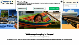 What Camping-in-europa.nl website looked like in 2022 (1 year ago)