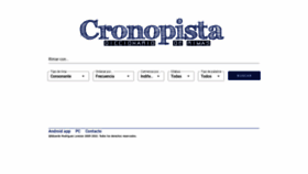What Cronopista.com website looked like in 2022 (1 year ago)