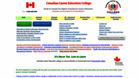 What Cancollege.ca website looked like in 2022 (1 year ago)