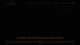 What Cybertrace.com.au website looked like in 2022 (1 year ago)