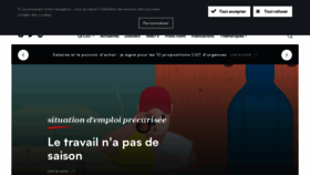 What Cgt.fr website looked like in 2022 (1 year ago)