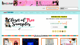 What Closetsamples.com website looked like in 2022 (1 year ago)
