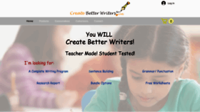 What Createbetterwriters.com website looked like in 2022 (1 year ago)