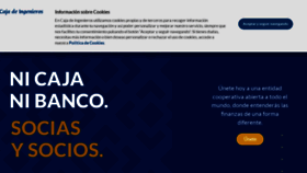 What Caja-ingenieros.es website looked like in 2022 (1 year ago)