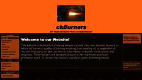 What Ckburners.com website looked like in 2022 (1 year ago)