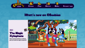 What Cbeebies.co.uk website looked like in 2022 (1 year ago)