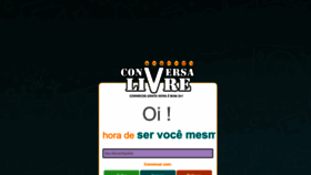 What Conversalivre.com.br website looked like in 2022 (1 year ago)