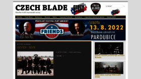 What Czechblade.cz website looked like in 2022 (1 year ago)