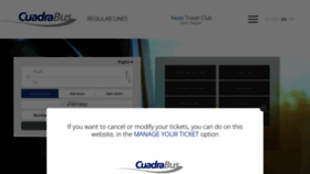 What Cuadrabuslineas.com website looked like in 2022 (1 year ago)