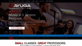 What Cayuga-cc.edu website looked like in 2022 (1 year ago)