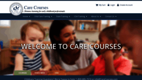 What Carecourses.com website looked like in 2022 (1 year ago)