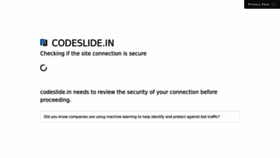 What Codeslide.in website looked like in 2022 (1 year ago)