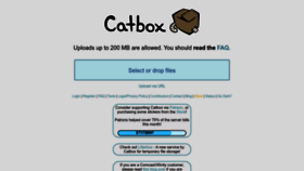 What Catbox.moe website looked like in 2022 (1 year ago)
