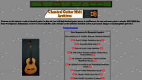 What Classicalguitarmidi.com website looked like in 2022 (1 year ago)
