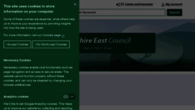 What Cheshireeast.gov.uk website looked like in 2022 (1 year ago)