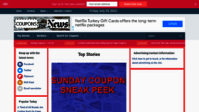 What Couponsinthenews.com website looked like in 2022 (1 year ago)