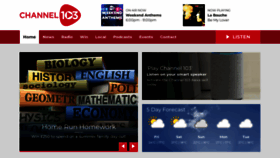 What Channel103.com website looked like in 2022 (1 year ago)