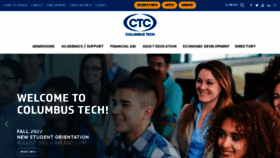 What Columbustech.edu website looked like in 2022 (1 year ago)
