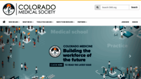 What Cms.org website looked like in 2022 (1 year ago)