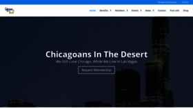 What Chicagoansinthedesert.com website looked like in 2022 (1 year ago)