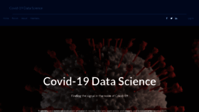 What Covid-datascience.com website looked like in 2022 (1 year ago)