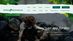 What Childrenandnature.org website looked like in 2022 (1 year ago)