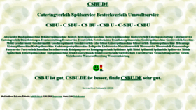 What Csbu.de website looked like in 2022 (1 year ago)