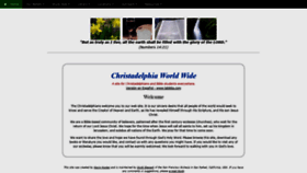 What Christadelphia.org website looked like in 2022 (1 year ago)