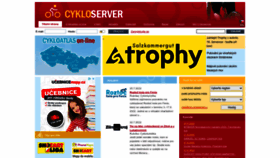 What Cykloserver.cz website looked like in 2022 (1 year ago)