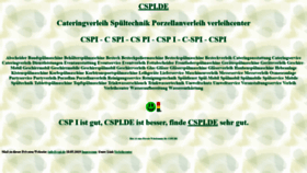 What Cspi.de website looked like in 2022 (1 year ago)