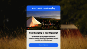 What Coolcamping.co.uk website looked like in 2022 (1 year ago)