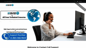 What Contactcallsupport.com website looked like in 2022 (1 year ago)