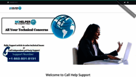 What Callhelpsupport.com website looked like in 2022 (1 year ago)