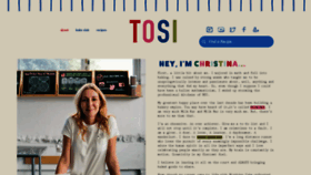What Christinatosi.com website looked like in 2022 (1 year ago)