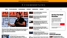 What Censorship.news website looked like in 2022 (1 year ago)